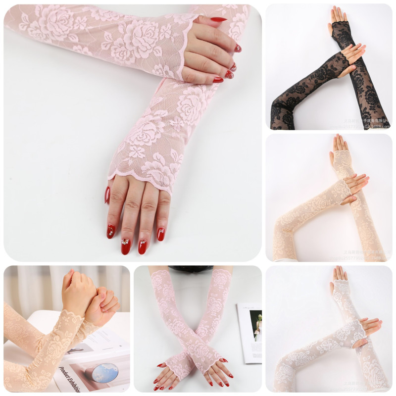 Bridal Gloves Women Lace Gloves Sunscreen