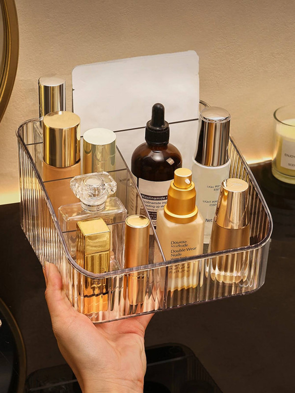 Transparent 5-Grid Storage Box