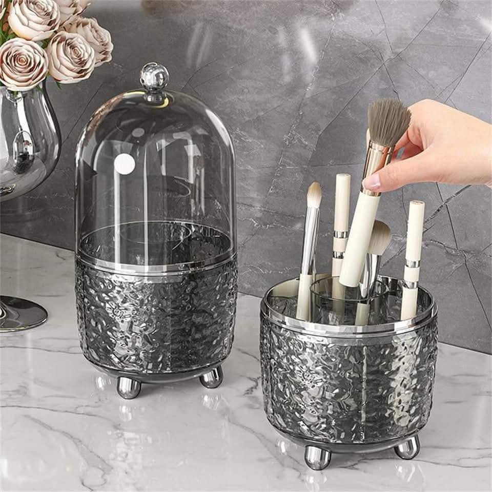 Acrylic 360° Rotating Makeup Brush Holder