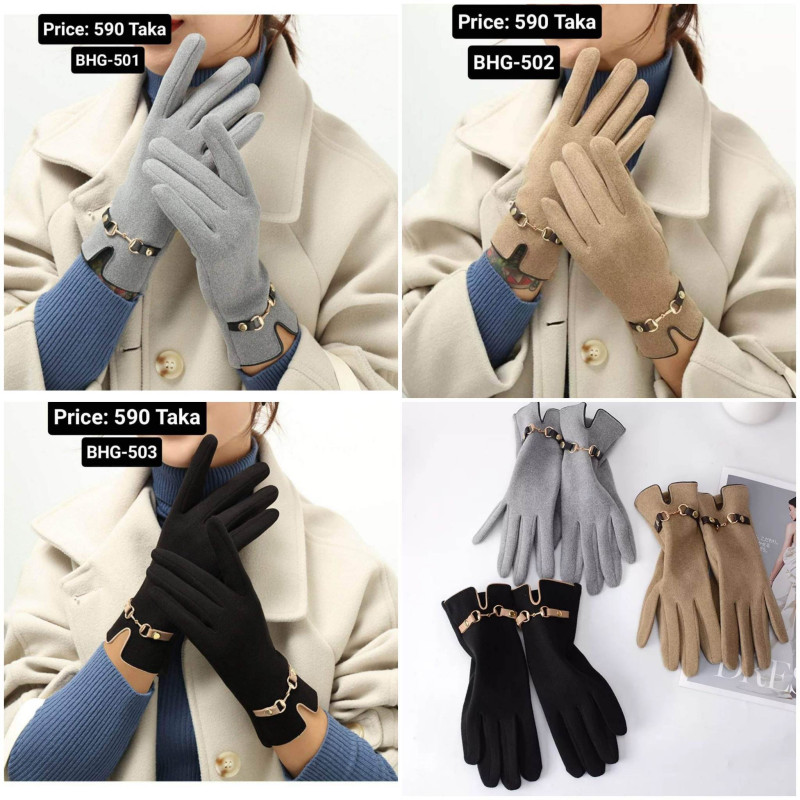 Women's Summer Velvet Gloves