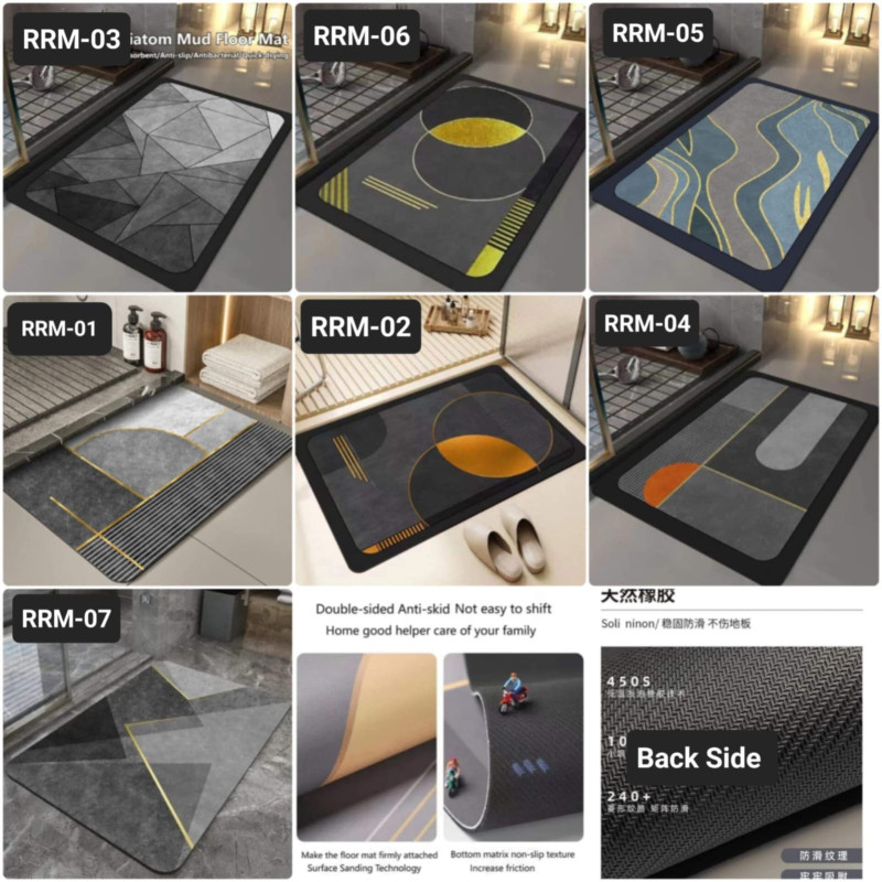 Rubber Sole Super Absorbing Non-Slip Floor Mat