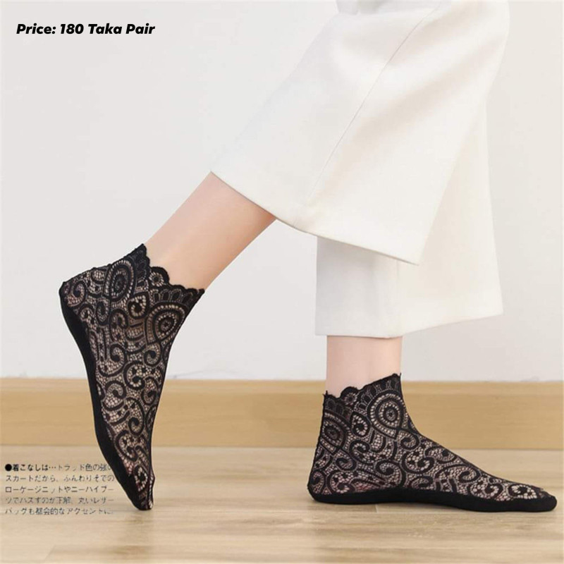 Ladies coco Lace Socks