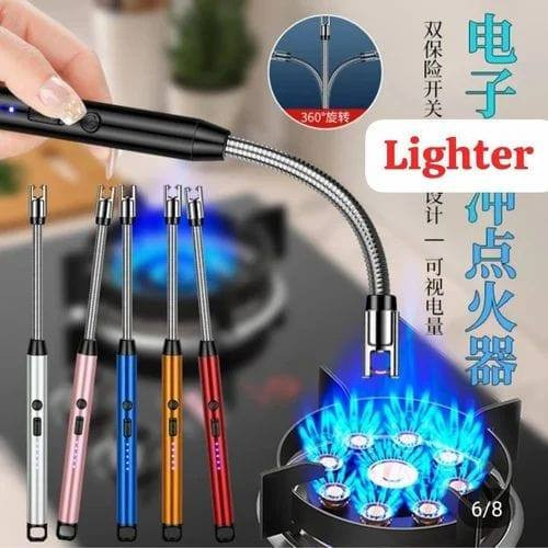 Long Candle Kitchen Electric Usb Lighter Bbq Rechargeable Windproff Jos Torch Electric Plasma Arc Lighter Smoking