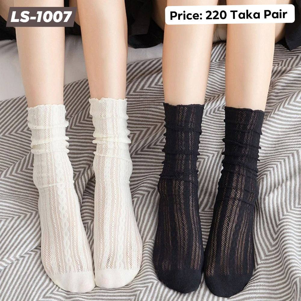 women's mesh lace ankle socks,