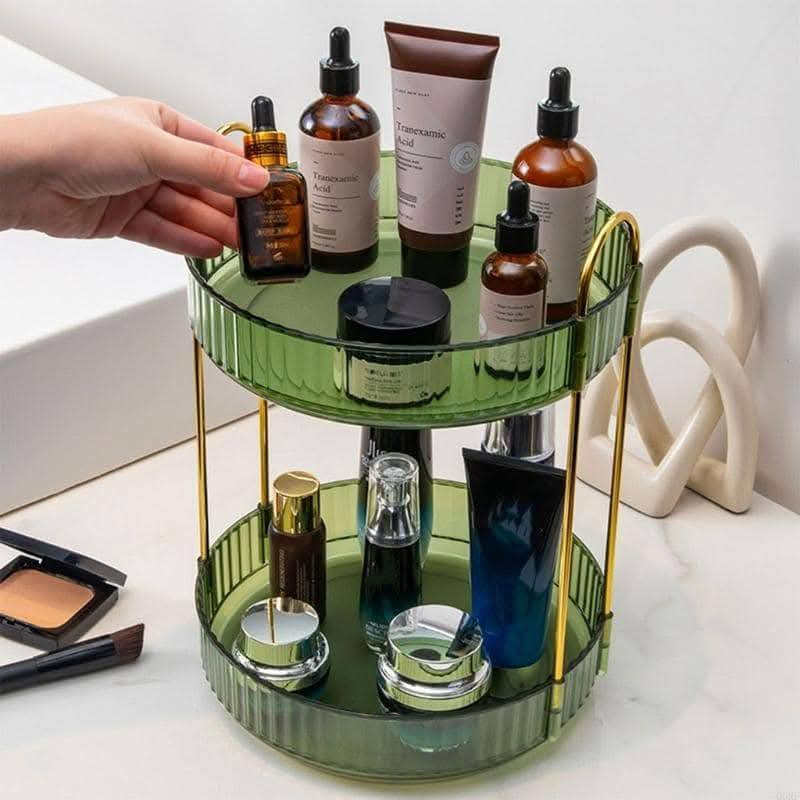 2 Layers Light Luxury Makeup Organizer