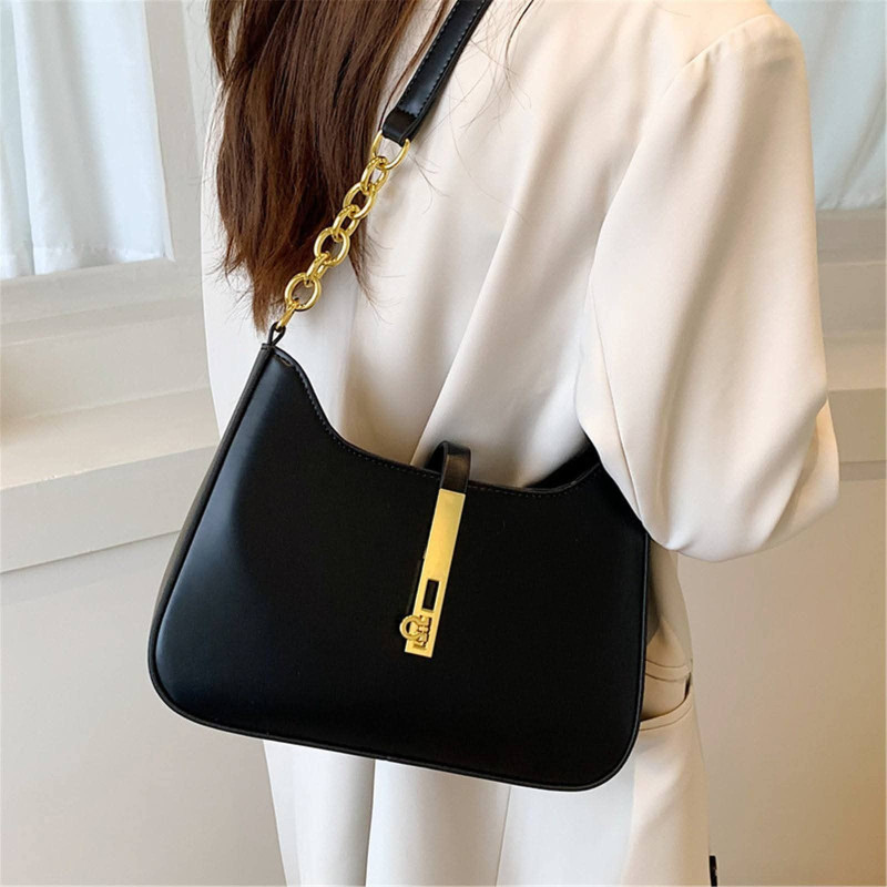 Pu Leather Half Moon Shoulder Bags